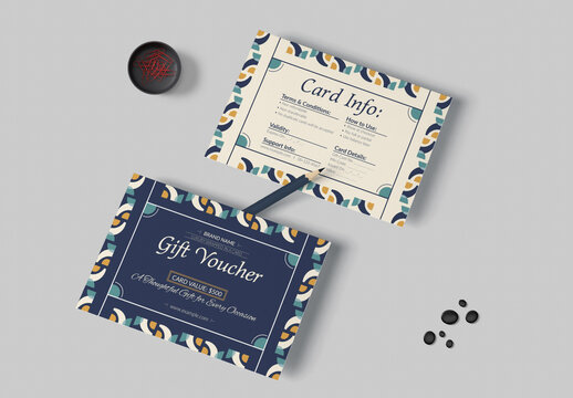 Gift Voucher Card Template Layout