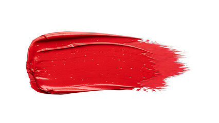 Red Paint Swatch on Black Backdrop Close up