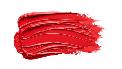 Red Smear of Paint Texture on a Black Background