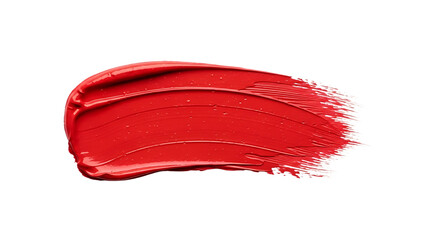 Red Lipstick Smear on a Black Background Image