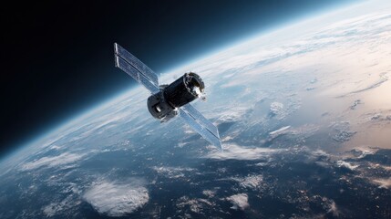 Obraz premium Satellite Orbiting Earth