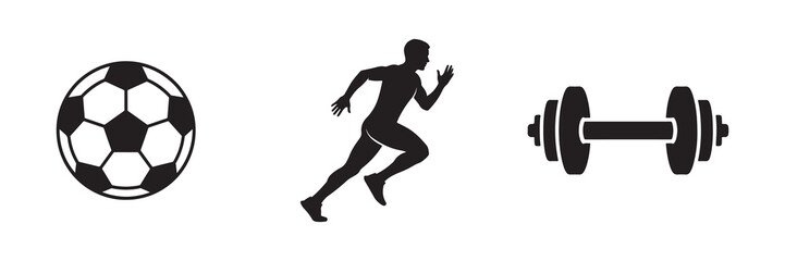 Fototapeta premium Fitness and sports icons