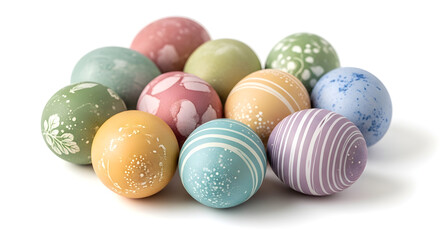 easter eggs in a basket