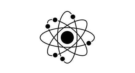 Atom Structure with Electron Orbits. © nur