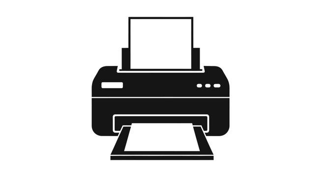 Black and white printer machine.