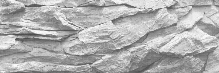 Rock Surface Texture Isolated on Transparent Background