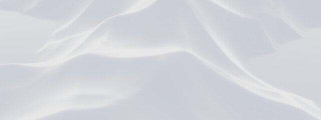 Fototapeta premium White snowy mountain landscape. Snow hill