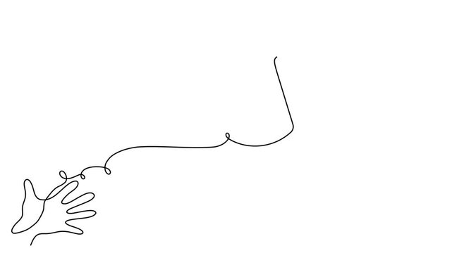 Continuous mail art line one icon email letter vector paper message. Mail art continuous newsletter sketch outline contact plane illustration business single doodle arrow journey travel send fly post.