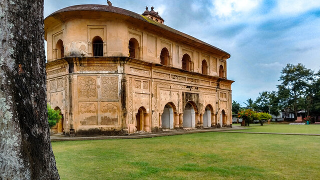 Rang Ghar historic Ahom amphitheater in Sivasagar Assam India