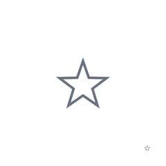 Obraz premium Star icon outline UI symbol vector