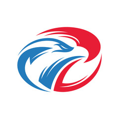 Obraz premium Eagle Aero Aviation Agency Logo