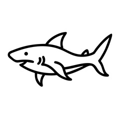 Obraz premium fish galapagos shark icon
