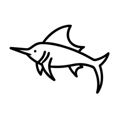 Obraz premium fish sailfish icon
