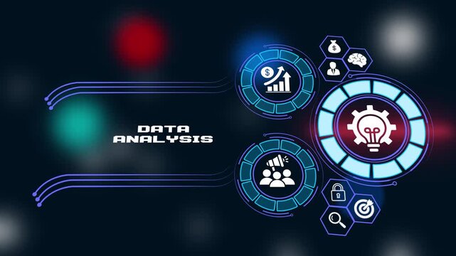 Data Analysis Concept for Business Intelligence Insights and Digital Information Processing for Strategic Decision Making