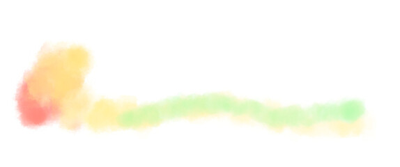 赤、黄色、黄緑のドットライン素材