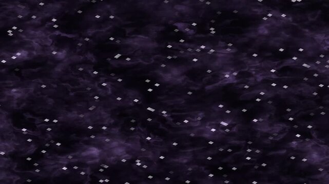 Floating Rectangles on Ethereal Smoky Dark Purple Background Loop