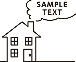 住宅広告向けアウトライン見出し装飾