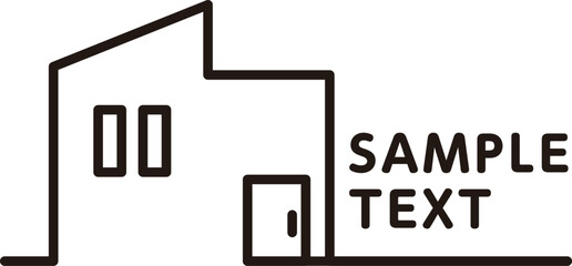 マイホーム販売用シンプルタイトル素材