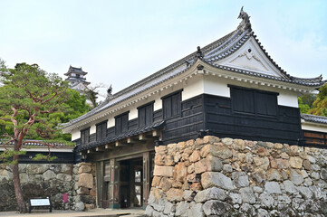 高知城　追手門の風景　高知県高知市