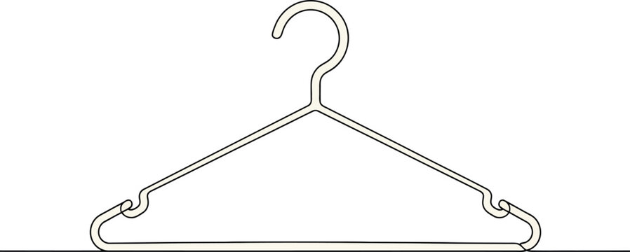 Clothes hanger icon vector illustration isolated on white background
