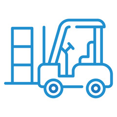 Forklift Truck Gradient Icon