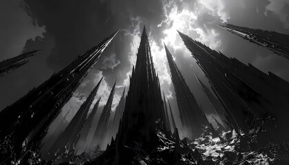 Dramatic Monochromatic Spikes Against a Bright Sky