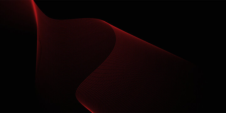 Black background and red ball