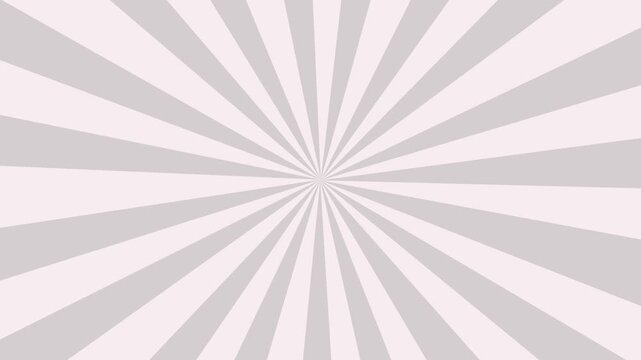 Bright sunburst retro looping animation. Sunburst lines rotating with spinning retro vignette rays. Radial speed lines from middle to the outside. Cartoon style retro comic background animation.