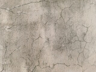 Obraz premium Full Frame Texture of Cracked Concrete Wall with Green Moss and Weathered Surface