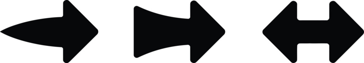 Minimalist Directional Arrow Icon Set