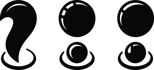 Glossy 3D Sphere Notification Icons