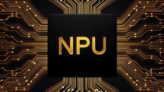 Advanced NPU Silicon Die Artificial Intelligence Neural Core