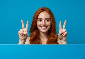 蒼空のピースサイン