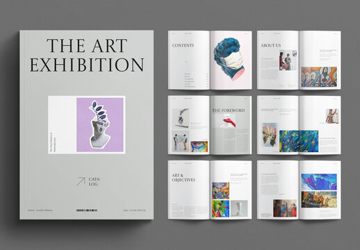 Art Exhibition Catalog Template