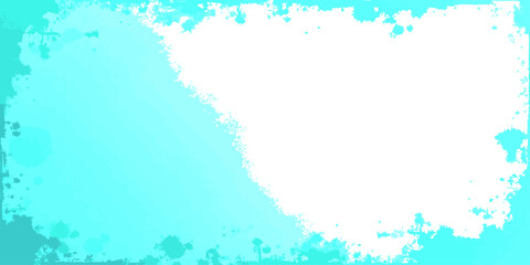 Obraz premium Vector Abstract Aquatic Aura An ethereal composition unfolds, as a dreamy, aquamarine hue melds and bleeds into a pristine expanse, conjuring a sense of aquatic serenity and fluidity.