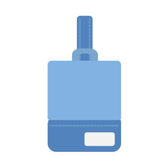 Obraz premium 青色の上履き入れのイラスト