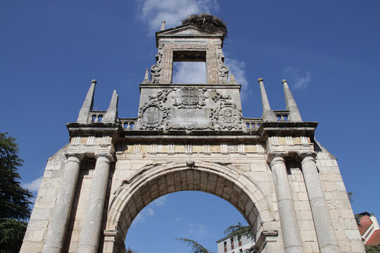 fernan gonzalez arch in burgos in spain 