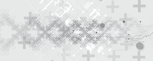 Ukrainian moderm technology background for science and business theme