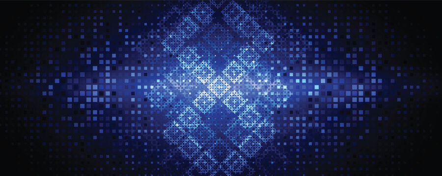 Ukrainian moderm technology background for science and business theme