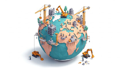 Global Construction and Development Scene. © anton