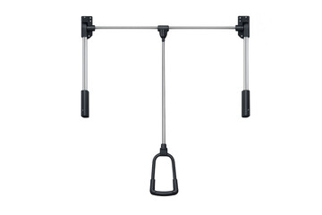 Fototapeta premium Pull down closet rod mechanism for wardrobe storage