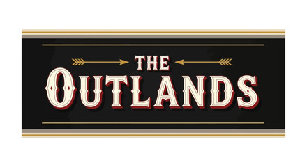 Obraz premium Vintage Western Style Signage for a Saloon or General Store with Stylized Text