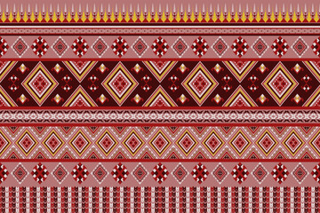 Vintage Southwest Geometric Abstract Ethnic Pattern.