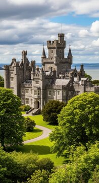 Majestic Ashford Castle - A Historic Landmark in County Galway, Ireland.