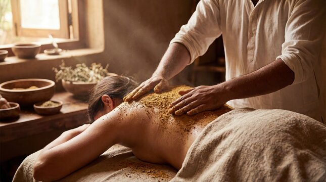 Ayurvedic Udvartana Dry Herbal Powder Massage Therapy