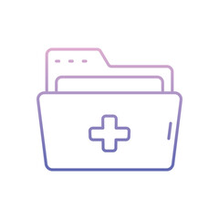 Obraz premium Folder vector icon