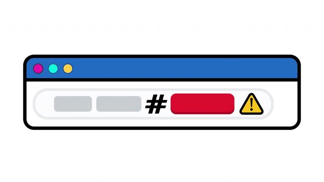 URL Fragment Prompt Injection Warning &ndash; Browser Address Bar UI Icon (Loop)