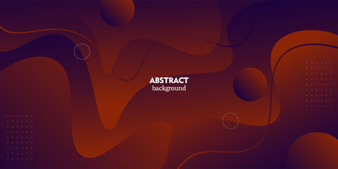 Abstract overlapping wave background with orange and purple gradient element design pattern. Vector eps10