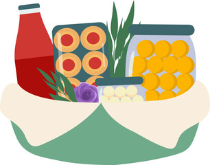 Eid al Fitr Hampers Illustration