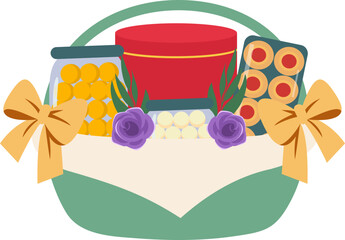 Eid al Fitr Hampers Illustration